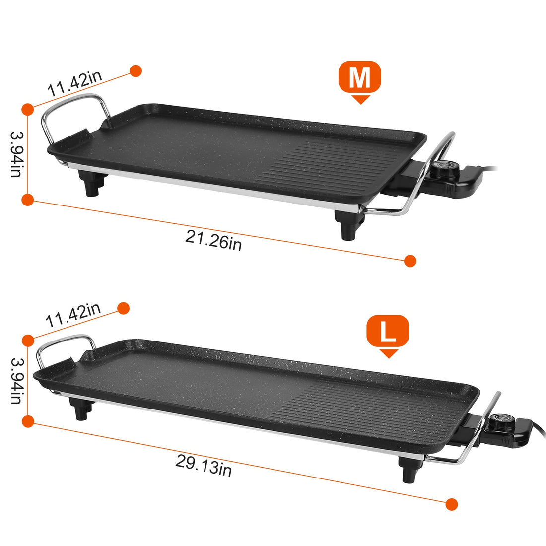 1Pc Electric Barbecue Grill Hot Plate Cooking BBQ Griddle Non Stick Table Top Grill Griddle For Indoor Outdoor Camping Picnic Family Gathering Friend Party