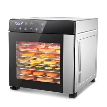 Food Dehydrator Machine 25QT, 8 Trays Stainless Steel Dehydrator Machine, Large Capacity Dehydrators For Food And Jerky, Herbs, Yogurt, Veggies, Dog Treats
