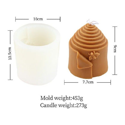 3D Honeycomb Silicone Candle Mold